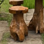 Dortmund Teak Wood Bar Stool