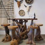 Hanover Teak Root Bar Table