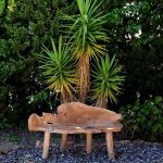 Zaragoza Teak Root Wood Bench